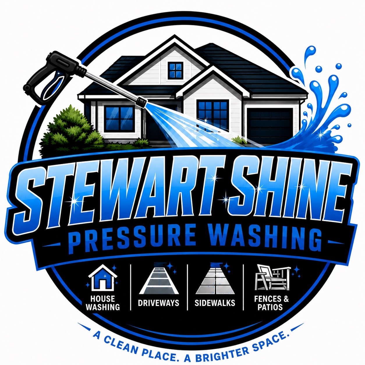 Stewart Shine pressure washing service